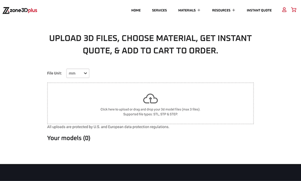 zone3Dplus Instant Quote